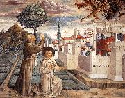 GOZZOLI, Benozzo Scenes from the Life of St Francis (Scene 6, north wall) g USA oil painting artist